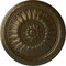 Ekena Millwork Temple Ceiling Medallion (Fits Canopies up to 9 1/4"), Hand-Painted Brass, 24"OD x 1 5/8"P CM24TEBRS - alternate 1